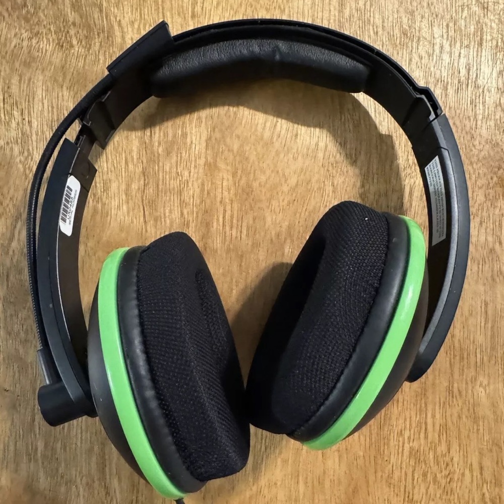 Turtle Beach Ear Force XL1 Black/Green Headband Headsets for Multi-Platform